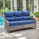 Option Grey Wicker / Blue Cusion