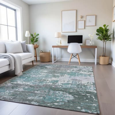 Premium Washable Super Soft Abstract Glam Mayfield Rug