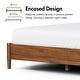 preview thumbnail 6 of 13, Furniture of America Beau Midcentury 3-Piece Walnut Wood Platform Bedroom Set