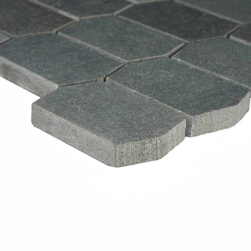 Vulcan Black Adelaine Honed Mosaic Tile