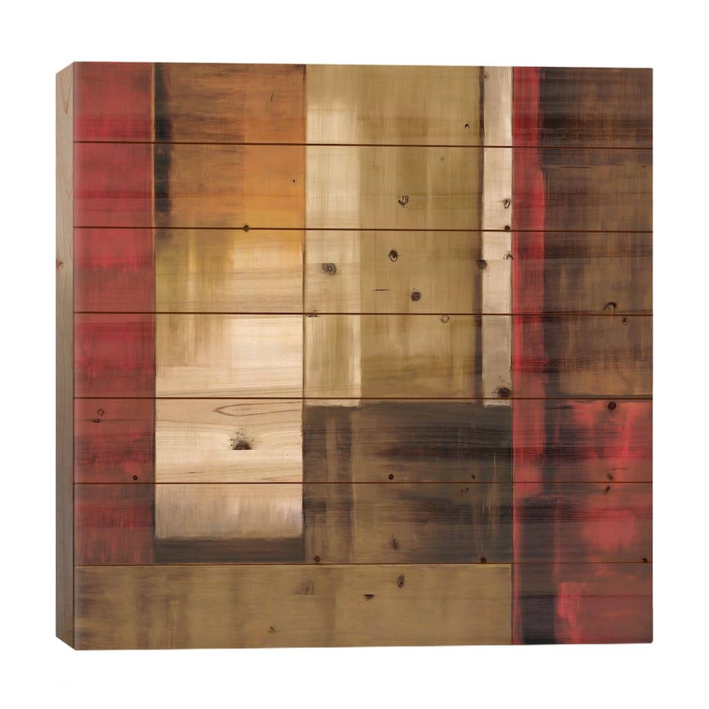 Crossover I Print On Wood by Aaron Summers - Multi-Color