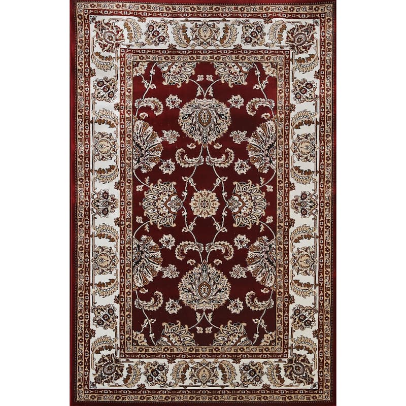 Traditional Floral Red Tabriz Turkish Area Rug Oriental Carpet