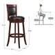 preview thumbnail 13 of 46, Verona Swivel 29-inch High Back Barstool by iNSPIRE Q Classic