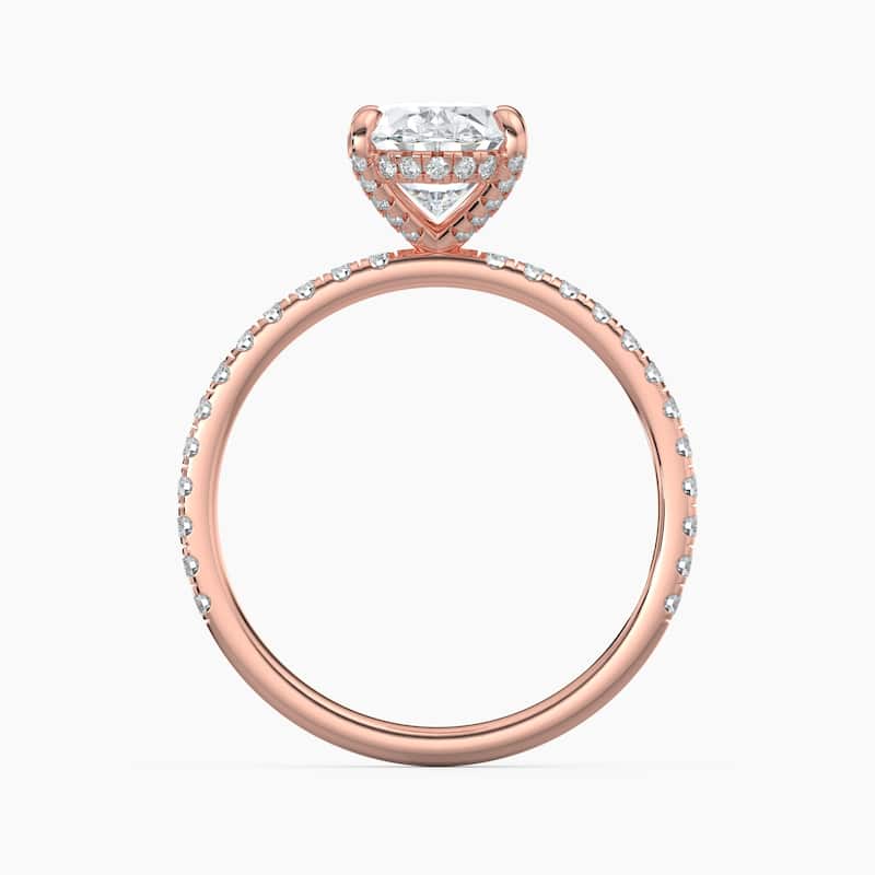 Auriya 14k Gold Lab Grown Oval Diamond Luxe Hidden Halo Engagement Ring 1.00 to 5.00 ct. tw. (F-G, VS)