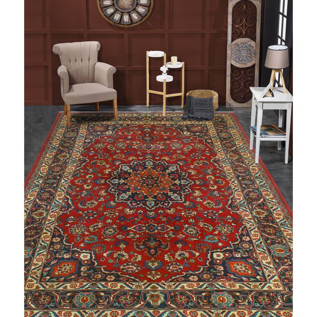 Fine Vintage Bakhtiari Phillip Red/Ivory Rug - 6'3" x 9'6"