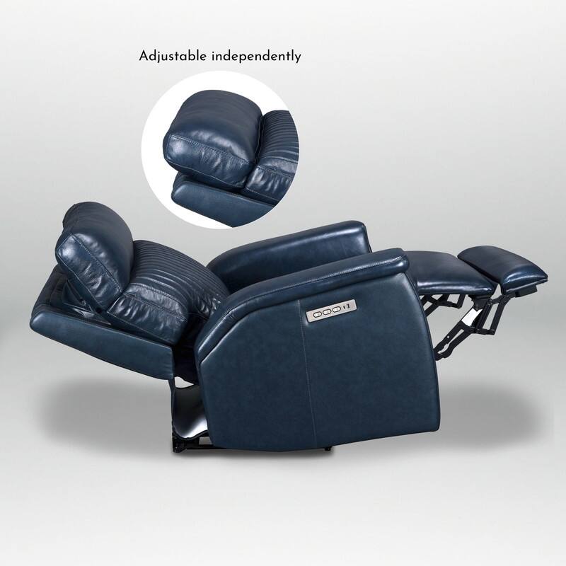 Leather Zero Gravity Power Recliner with Power Headrest and Power Lumbar,USB&USB-C Port