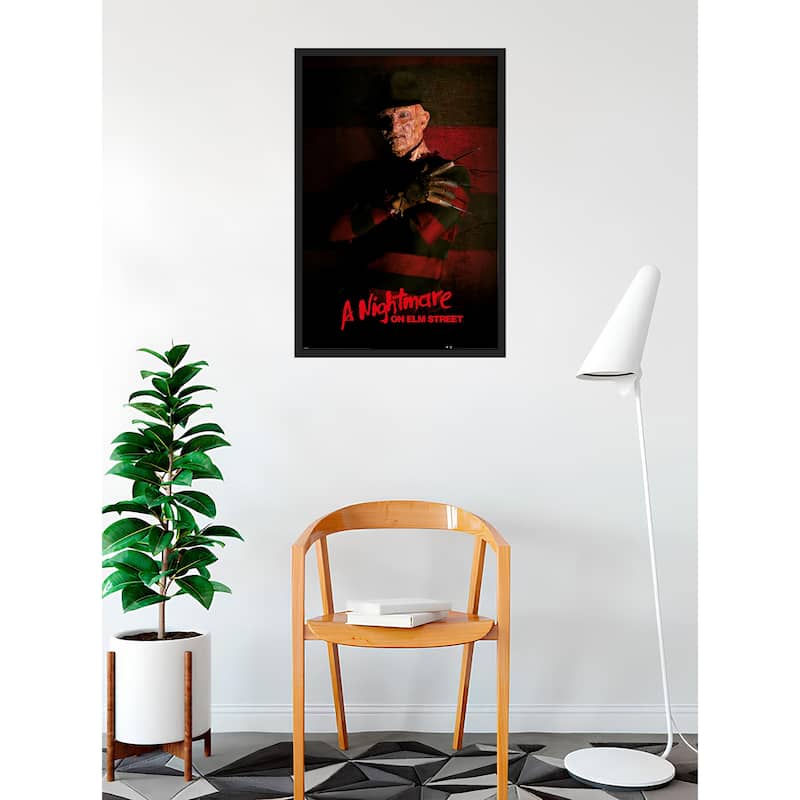 A Nightmare on Elm Street - Freddy Kruger Framed Art Poster - 24 x 36 Inch