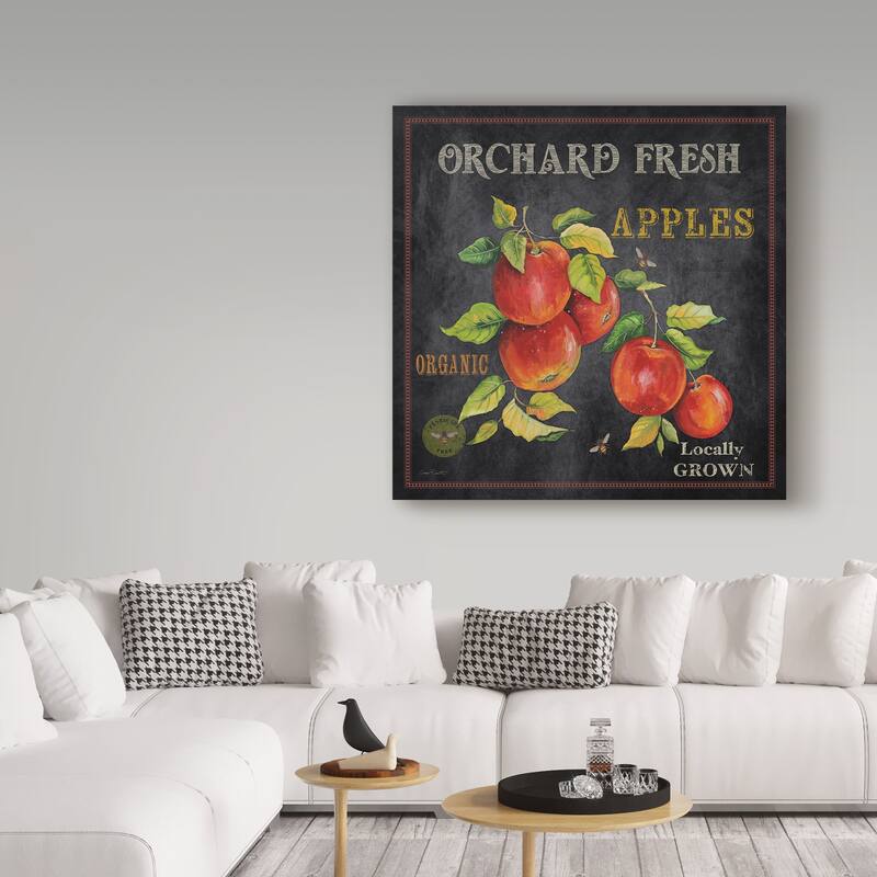 Jean Plout 'Orchard Fresh Apples' Canvas Art