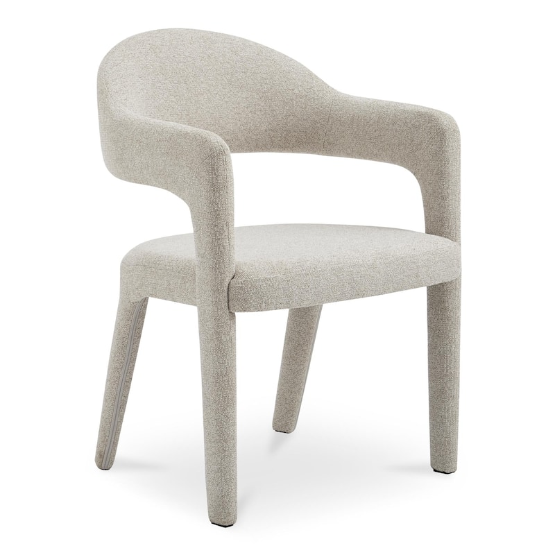 NADAAL STUDIOS Bryn, Upholstered Dining Chair With Open Barrel Back - 23.6"W x22.6"D x31.9"H