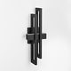 preview thumbnail 31 of 33, Modern Geometric Matte Black LED Flush Mount Wall Sconce Set of 2 or 1