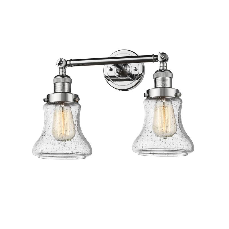 Innovations Lighting Bellmont 2 Light 17" Wide Bathroom Vanity Light - Polished Chrome / Seedy