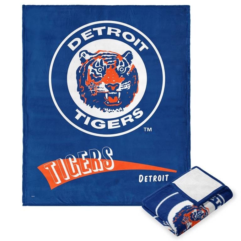 MLB CC Throwback Silk Touch Throw Blanket - 50" x 60" - Detroit Tigers