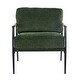preview thumbnail 5 of 12, 27.56" Modern Accent Chair with Plush Cushions, Minimalist Metal Frame, and Wooden Armrest Design