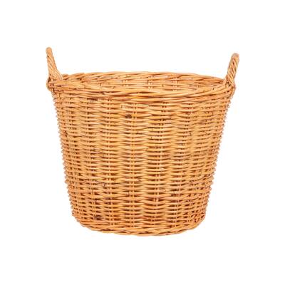 Natural Rattan Baskets With Handles - Set Of 3 by East at Main - 19" W x 19" D x 18" H