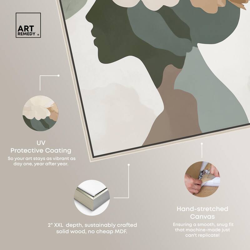 Floral Headpiece I Canvas by Art Remedy