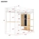 preview thumbnail 6 of 16, Heavy Duty Metal Bed Frame, Twin Size Loft Bed with Built-in Wardrobe, Desk and Shelves for Children, Boys and Girls