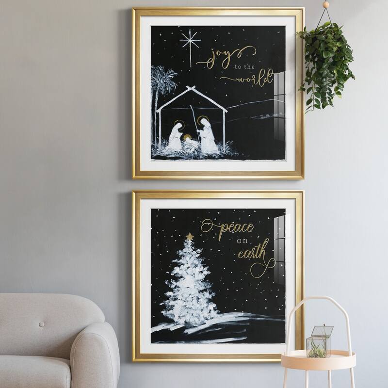 Joy to the World Nativity Premium Framed Print - Ready to Hang