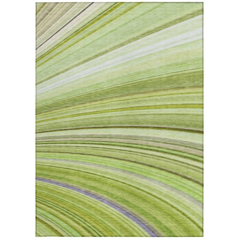 HomeRoots Abstract Transitional Rectangle Outdoor Rug
