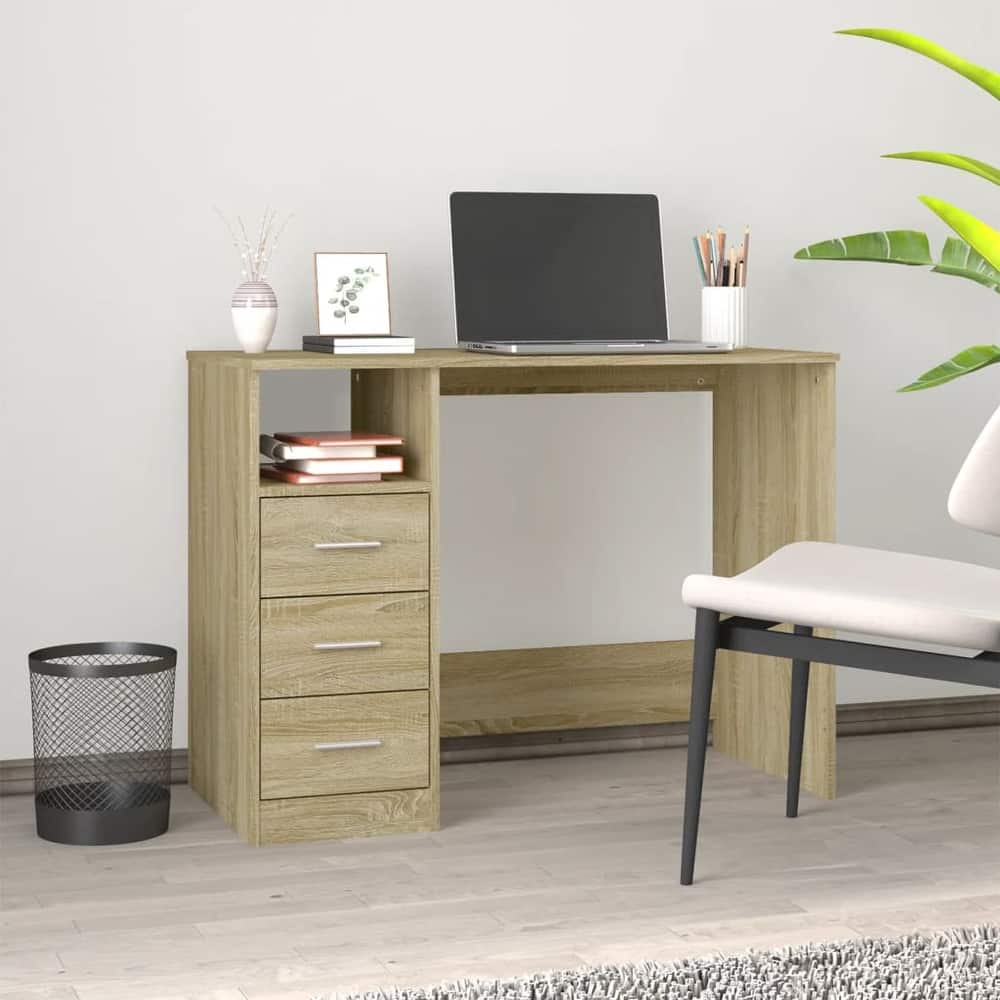vidaXL Desk Engineered wood 40.2 in x 19.7 in x 29.9 in Desk