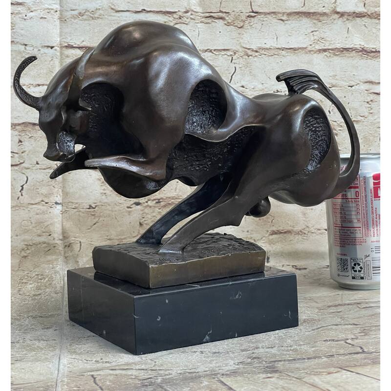 Original Milo Modern Art Bull Bronze Statue Figure Abstract Mid Century