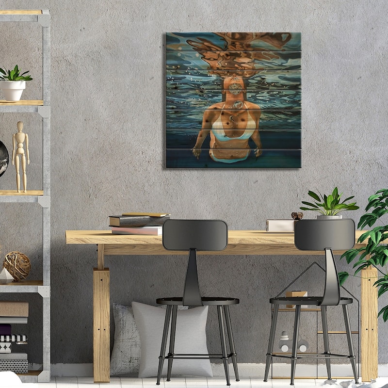 Seeking Light Print On Wood by Amanda Cameron - Multi-Color