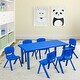 preview thumbnail 4 of 8, Gymax 6-pack Kids Plastic Stackable Classroom Chairs Indoor/Outdoor - 14'' X 13'' X 21''