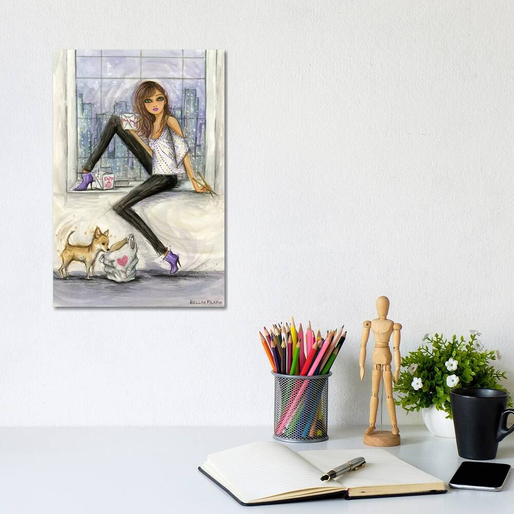 iCanvas "Tonight, Takeout" by Bella Pilar Canvas Print