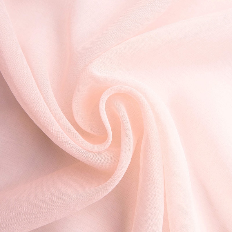 DriftAway Sophie Solid Sheer White Voile Window Curtains Ruffle Edge Rod Pocket 2 Panels