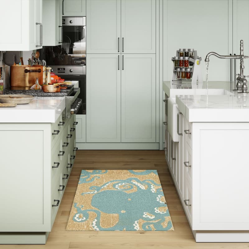 Liora Manne Frontporch Octopus Indoor/Outdoor Rug
