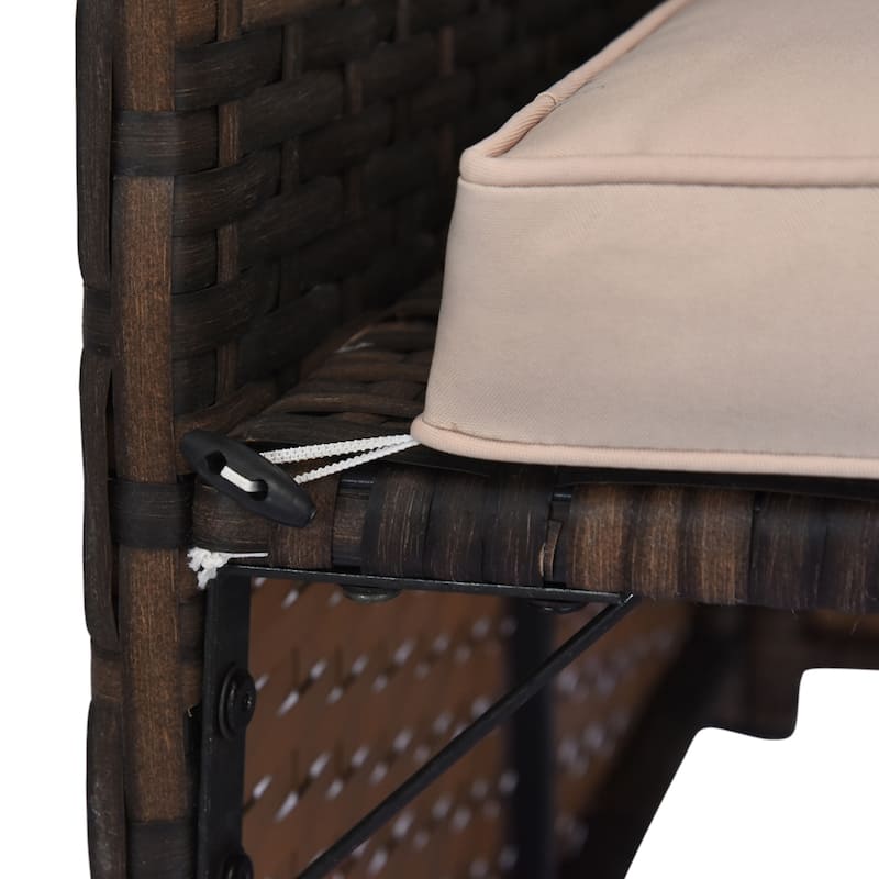 Outsunny 3 Piece Outdoor Sofa Set