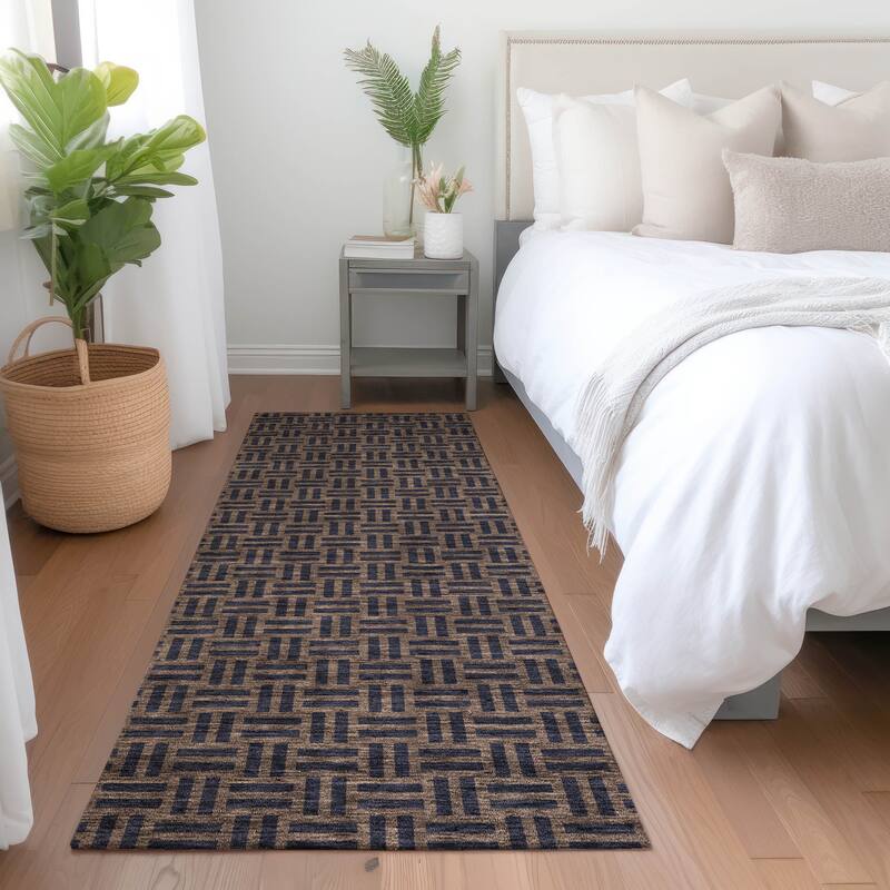 Premium Washable Super Soft Modern Weave Mayfield Rug - Chocolate - 2'3" x 7'6"