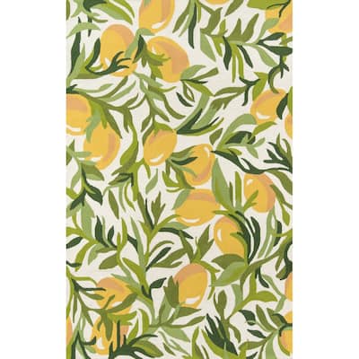 Skyline Decor Green Veranda Rugs in Rectangle Shape - Big