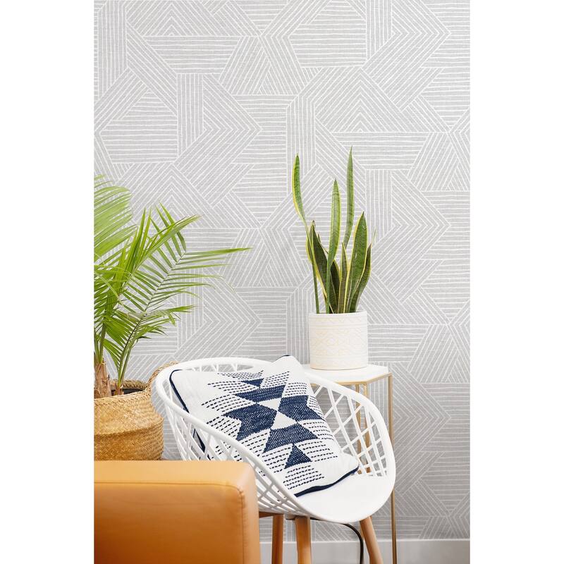 Stacy Garcia Home Etched Geometric Peel and Stick Wallpaper