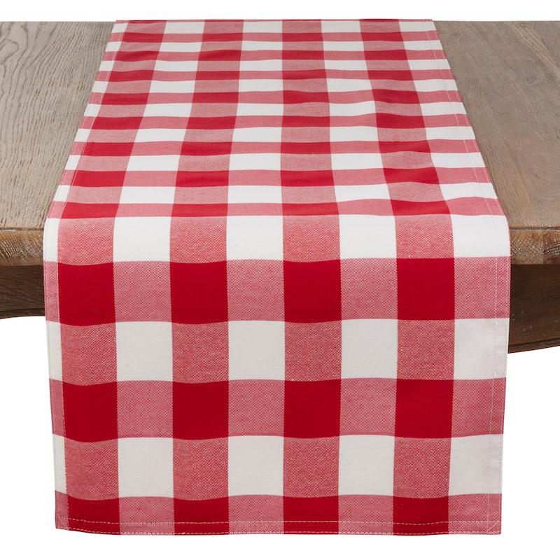 Buffalo Plaid Cotton Blend Table Runner