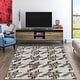 preview thumbnail 1 of 5, Dream Decor Rugs Vail Cascade Ivory Brown Geometric Handmade Area Rug
