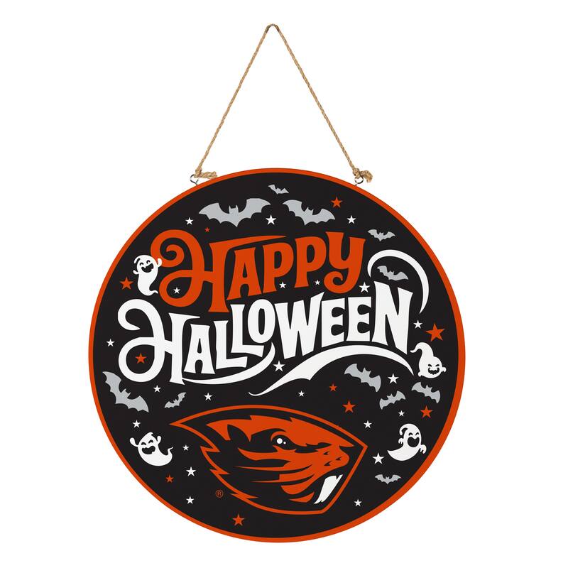 Oregon State University 18" x 18" Halloween Door Décor Wall Sign