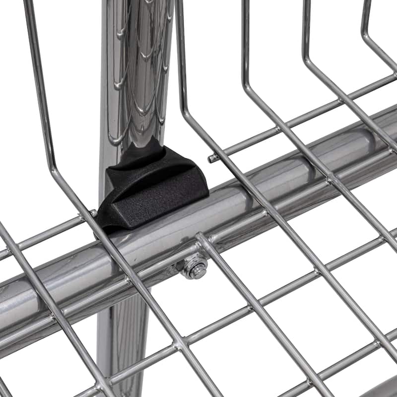 Household Essentials Rolling Laundry Cart with Basket - 20.7"L x 24.6"W x 67.5"H