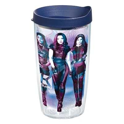 Tervis Disney Descendants 3 Made in USA Double Walled Insulated Travel Tumbler, Navy Lid - 16oz