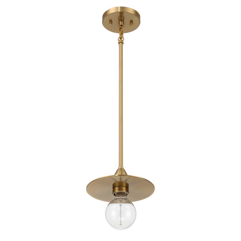 Daisy Exposed Bulb Metal Ceiling Light - 8.3"L x 8.3"W x 3.5"H - 8.3"L x 8.3"W x 3.5"H - Gold