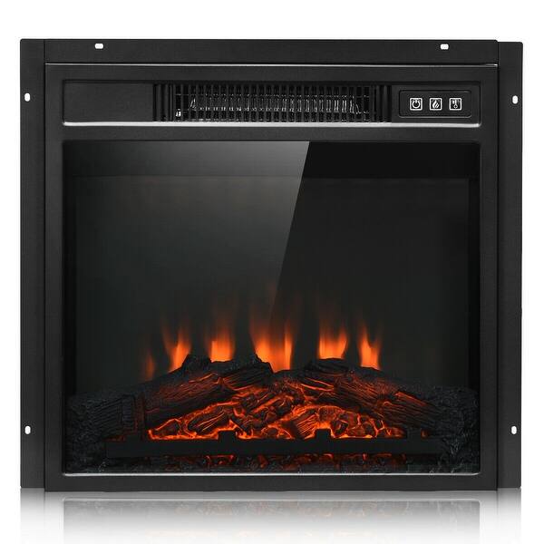 Shop Gymax 1400w Electric Fireplace Tv Stand Storage Cabinet