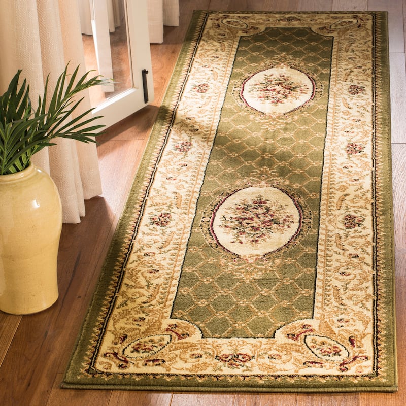 SAFAVIEH Lyndhurst Beeke Traditional Oriental Rug - 2'3" x 8' Runner - Sage/Ivory