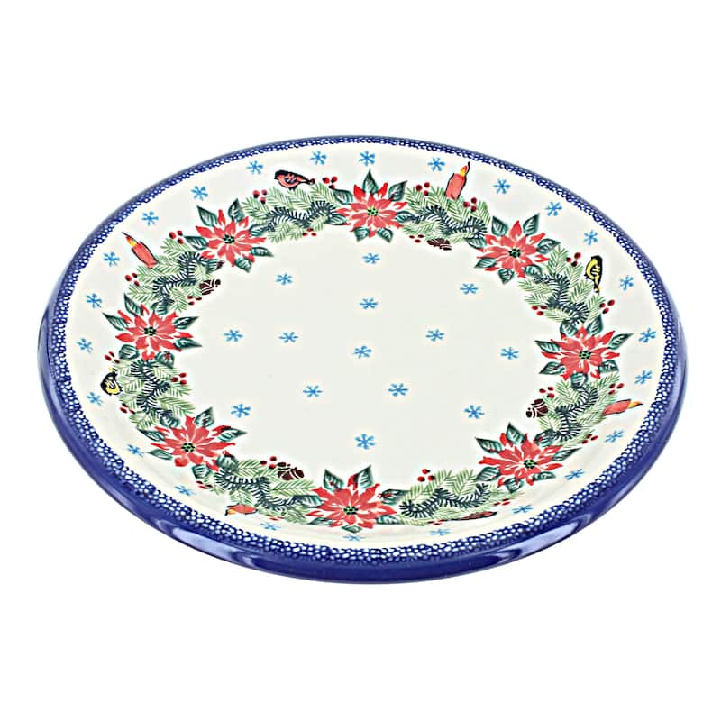 Blue Rose Polish Pottery 1103 Kalich Dinner Plate