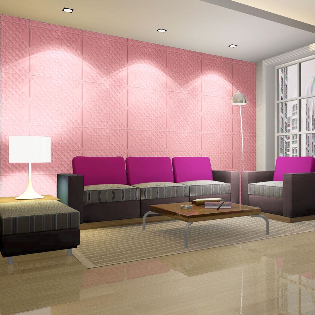 Shop 3d Wall Panels Foam Self Stick Anti Collision Decoration Wall