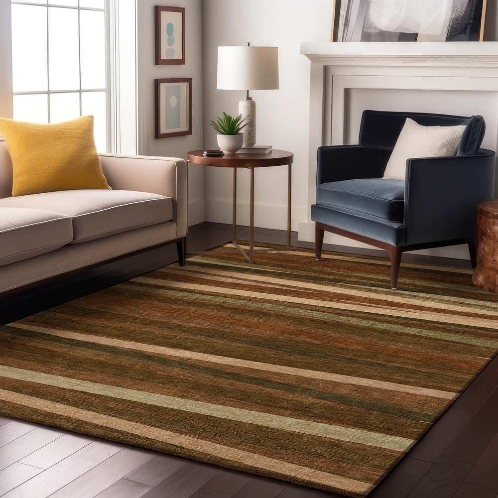 Premium Washable Super Soft Modern Stripes Mayfield Rug
