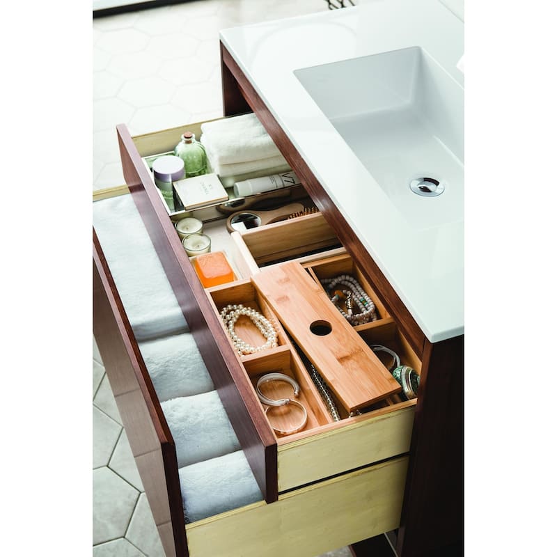 James Martin Vanities 805-V35.4-GW Mantova 36" Wall Mounted Single