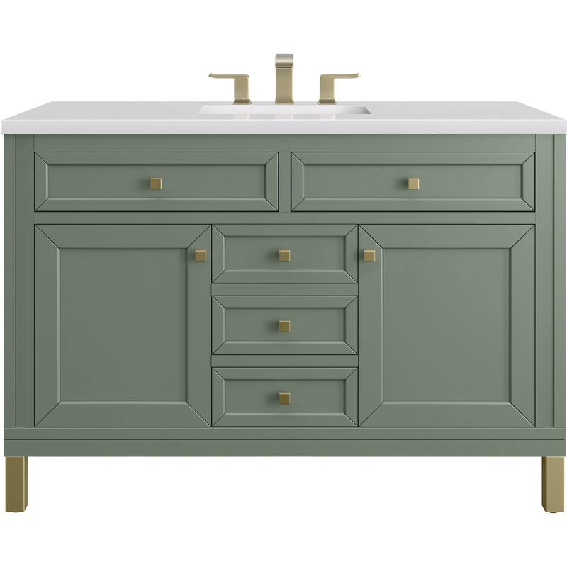 James Martin Vanities 503-V48-3WZ Chicago 48" Free Standing Single - Smokey Celadon