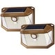 preview thumbnail 15 of 20, 2 Pack LED Solar Security Light with Motion Sensor, Outdoor Flood Wall Sconce Oil Rubbed Bronze