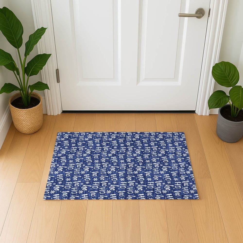 Premium Washable Super Soft Christmas Ho Ho Mayfield Rug