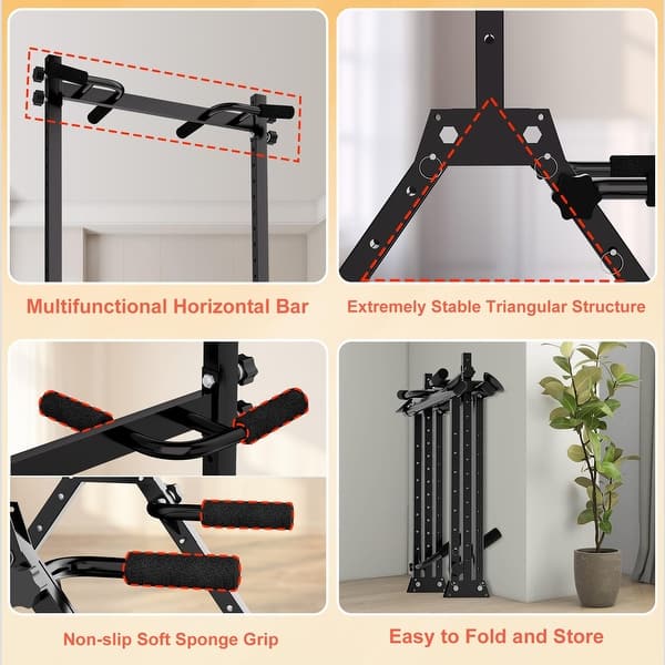 Power Tower Fold Away Dip Station PROHIKER Foldable Power Tower