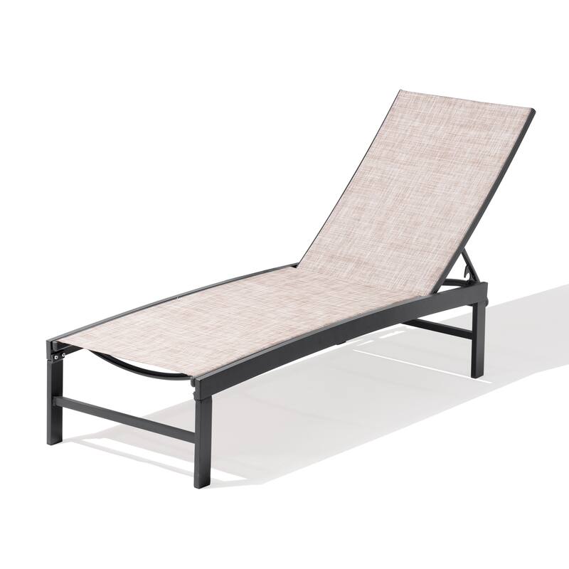 Outdoor Patio Adjustable Chaise Lounge Chair